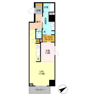 AKレジデンス本八幡【3階】の間取り