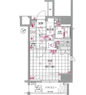 ラグジュアリーアパートメント恵比寿【6階】の間取り