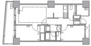 アクティ汐留【11階】の間取り