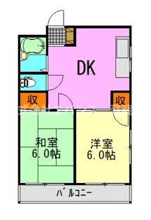 フラット矢作【3階】の間取り
