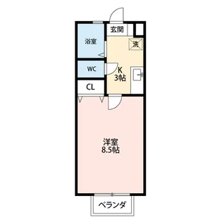 セントラルコートII【2階】の間取り