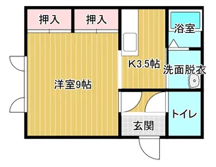 ハイツなかやま【1階】の間取り