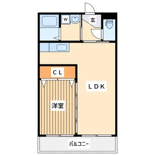 エルラード北里3【3階】の間取り