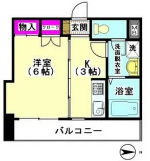 メゾンドールウエスト【2階】の間取り