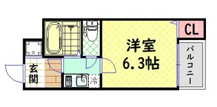 ベルシモンズ大阪港【4階】の間取り