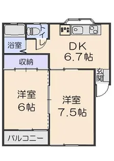 セフティパーク3号棟【2階】の間取り
