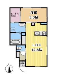インテグラル西敦賀【1階】の間取り