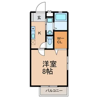 ピアパレスワン【2階】の間取り