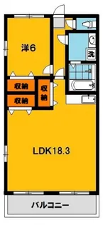 大島マンション【4階】の間取り