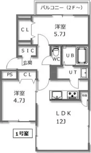 Buon Fortuna(ブオンフォルトゥーナ)【3階】の間取り