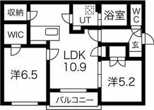 カレラ菊水【4階】の間取り