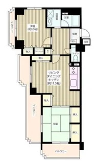 ヴェルデ武蔵野【3階】の間取り