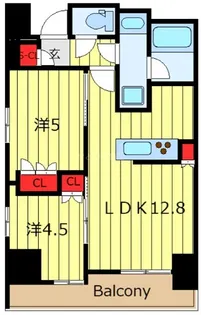 Brillia ist 町屋【11階】の間取り