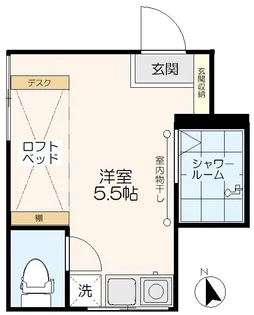 矢口ビル【5階】の間取り