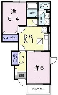 villa primroseI【1階】の間取り