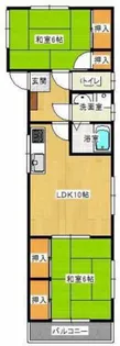 レジデンス・ナンバ【2階】の間取り