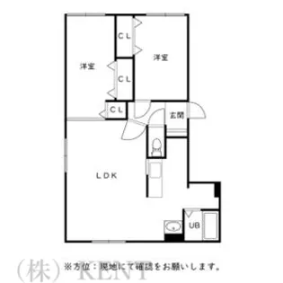 シティハイム発寒参番館【2階】の間取り