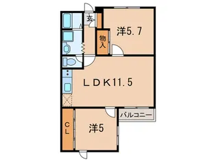 Ns Flat【3階】の間取り