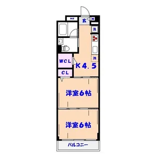 市川ファミリー第一マンション【6階】の間取り