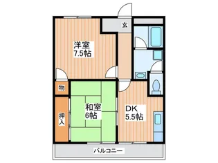 大西マンション【1階】の間取り