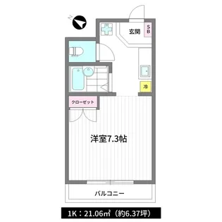 namsa東中野【2階】の間取り