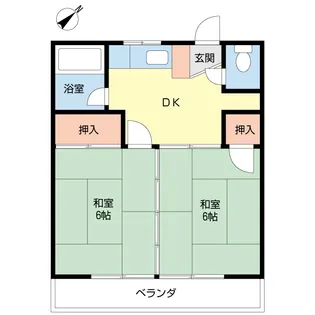新井ハイツ【2階】の間取り