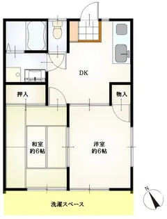 藤沢コーポB【1階】の間取り