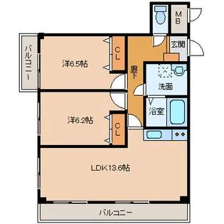 グラシアスとなみ【4階】の間取り