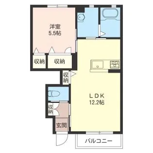 プロモントワール【1階】の間取り