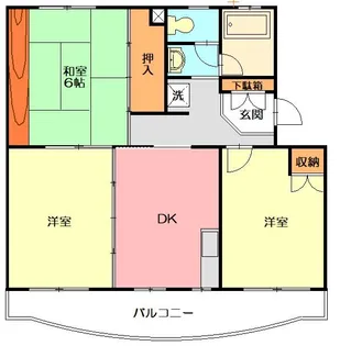 ヒルズ白根【2階】の間取り
