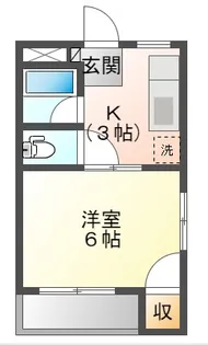 サントリーニB【3階】の間取り