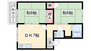 コーポ・シティ【1階】の間取り