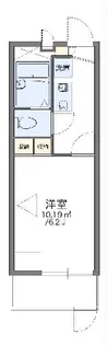 レオパレスセジュール野江【1階】の間取り