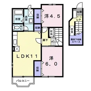 パルクアベニューウエスト【2階】の間取り