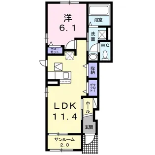 TO-SA軽井沢【1階】の間取り