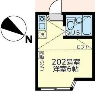 ユナイト上町ヘルマンミュラー【2階】の間取り