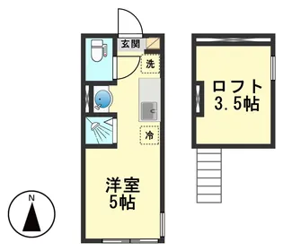 ハーモニーテラス小岩ウエストII【2階】の間取り