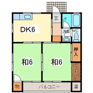 コーポ杉畑【2階】の間取り