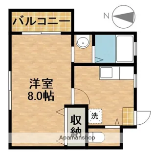ハイツサハラ【3階】の間取り