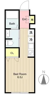 クレセール調布B【1階】の間取り