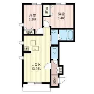 エバーグリーンII【1階】の間取り