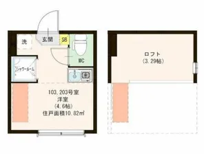 ハーモニーテラス・Platino高円寺【1階】の間取り