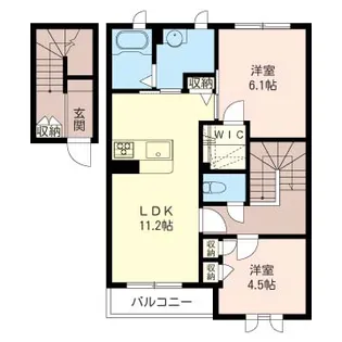 サンテラスI【2階】の間取り