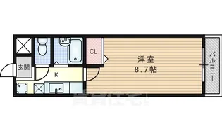 アズビー千里山【4階】の間取り
