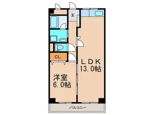 オヌキ新博多ビル【10階】の間取り