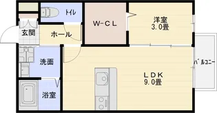 メルベーユ【2階】の間取り