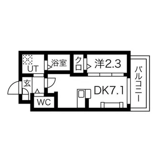 アルモカーサ三国ヶ丘【1階】の間取り