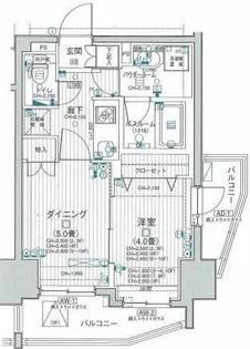 日神デュオステージ中野坂上NEXT【4階】の間取り