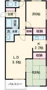 コープ成美木【1階】の間取り