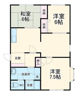 ゴールドキャッスル【3階】の間取り